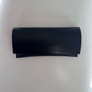 SAINT LAURENT Black Leather Case/Pouch